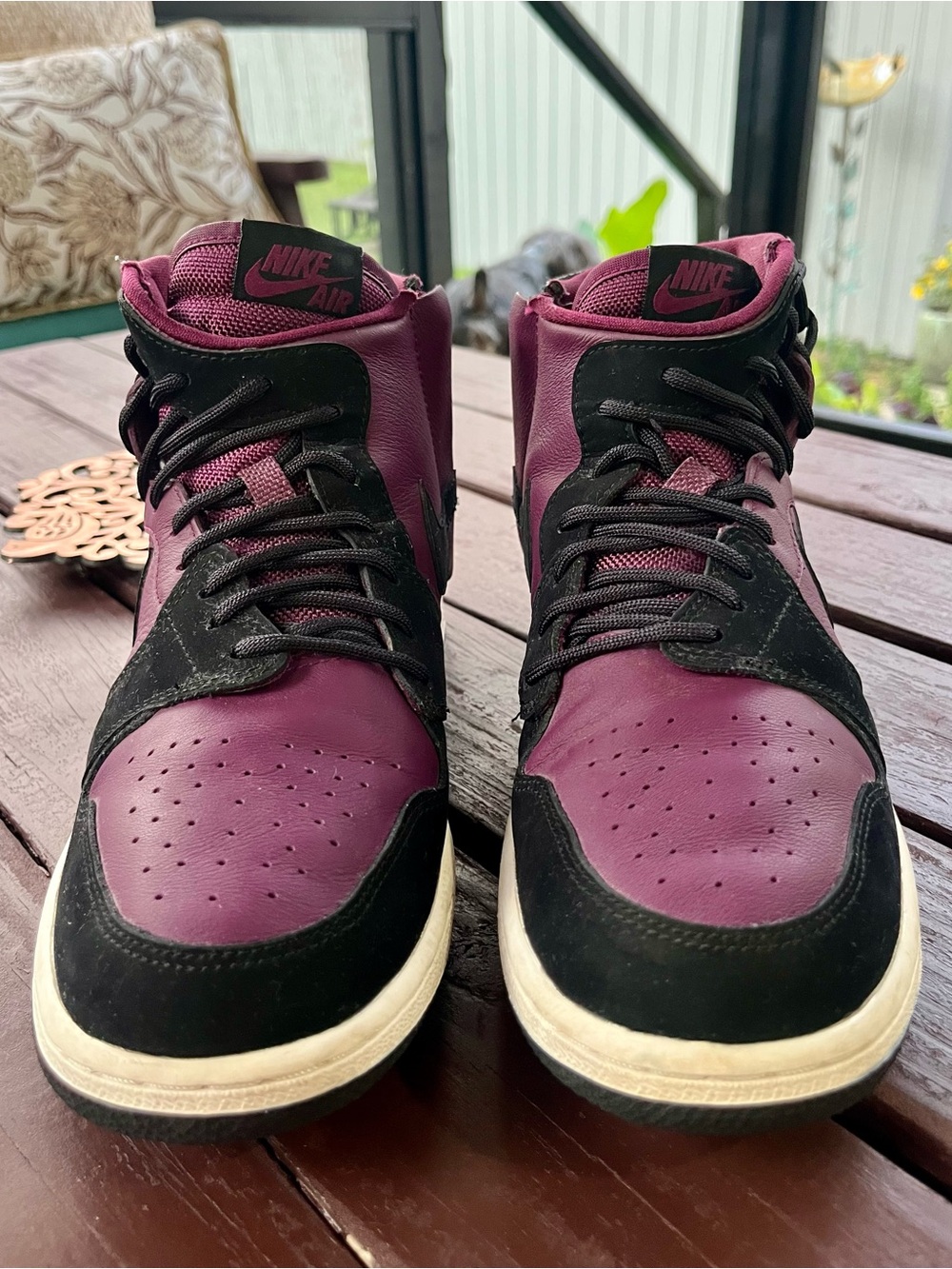Air Jordan 1 High Rebel XX Bordeaux Women's Size 7.5💜